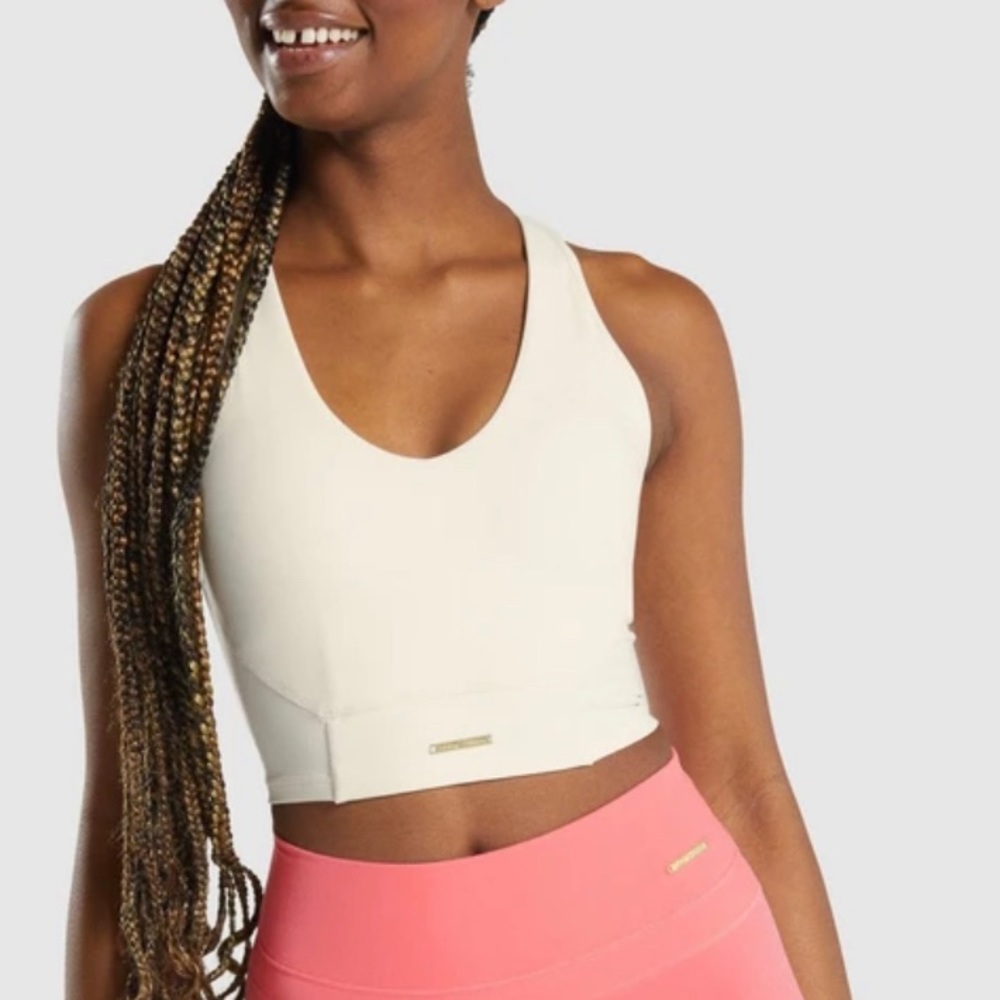 Unbleached Crop Tank Whitney X Gymshark